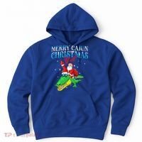 Merry Cajun Christmas Yall Funny Louisiana Bayou Xmas Hoodie thumb 0