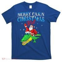 Merry Cajun Christmas Yall Funny Louisiana Bayou Xmas T-Shirt thumb 0