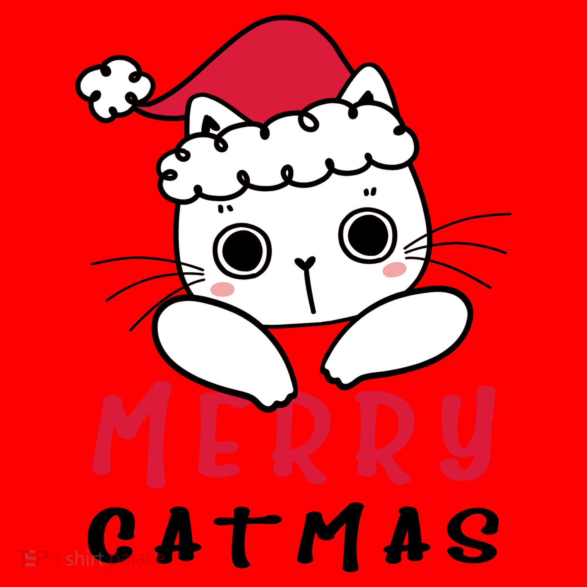 Merry Catrmas Cute Christmas Santa Kitty Xmas Santa Hat