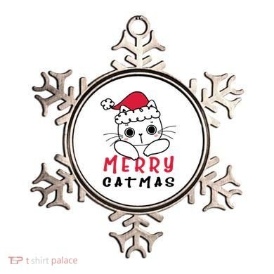 Merry Catrmas Cute Christmas Santa Kitty Xmas Ornament