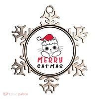 Merry Catrmas Cute Christmas Santa Kitty Xmas Ornament thumb 0