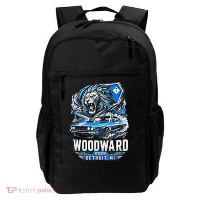 Michigan Car Cruise 2026 Woodward Ave M1 Lion Backpack