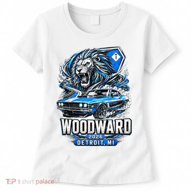 Michigan Car Cruise 2026 Woodward Ave M1 Lion Women's T-Shirt