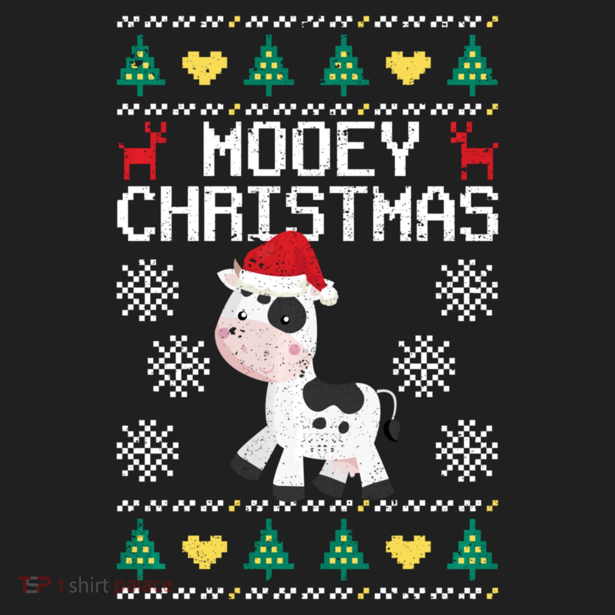 Mooey Christmas Cow Santa Claus Hat Xmas Farmer Animal Beanie