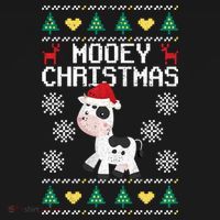 Mooey Christmas Cow Santa Claus Hat Xmas Farmer Animal Mousepad thumb 1