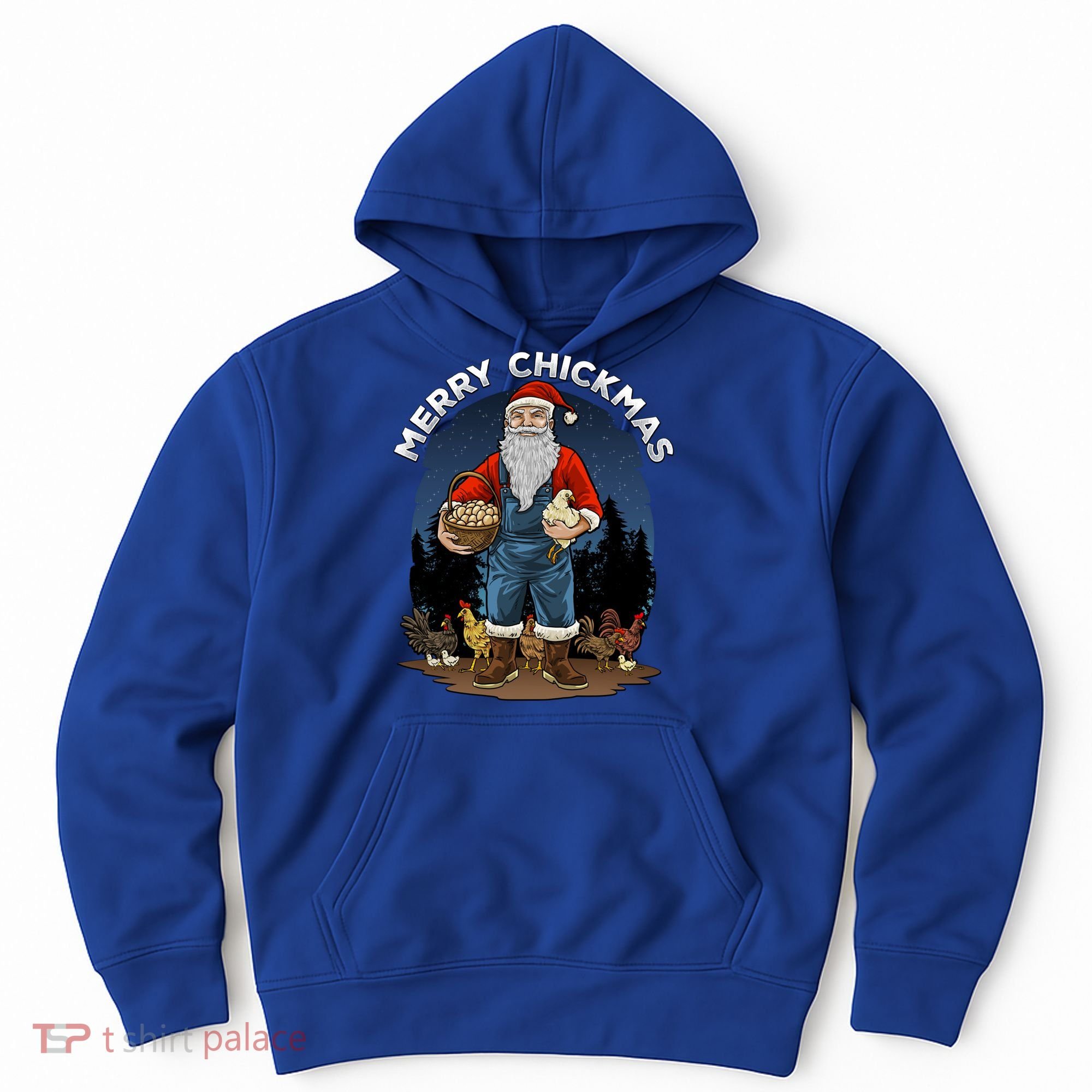 Merry Chickmas Chicken Funny Farmer Farming Christmas Santa Gift Hoodie