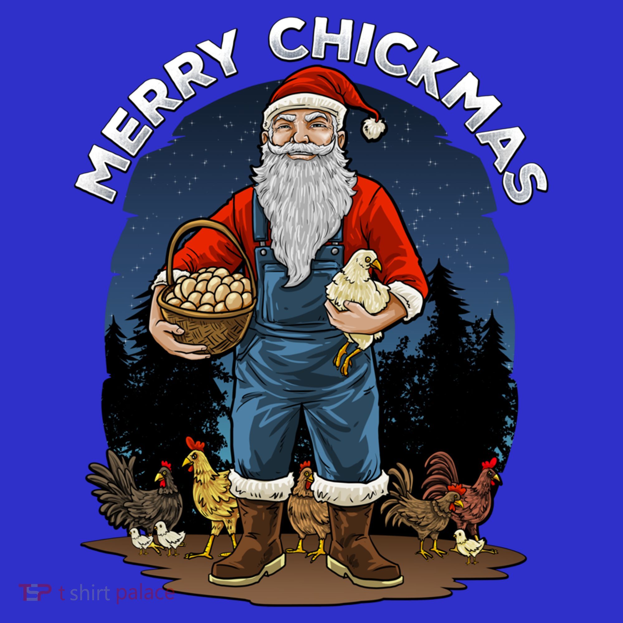 Merry Chickmas Chicken Funny Farmer Farming Christmas Santa Gift Hoodie