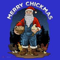 Merry Chickmas Chicken Funny Farmer Farming Christmas Santa Gift Apron thumb 3