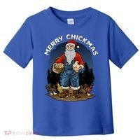Merry Chickmas Chicken Funny Farmer Farming Christmas Santa Gift Toddler T-Shirt thumb 0