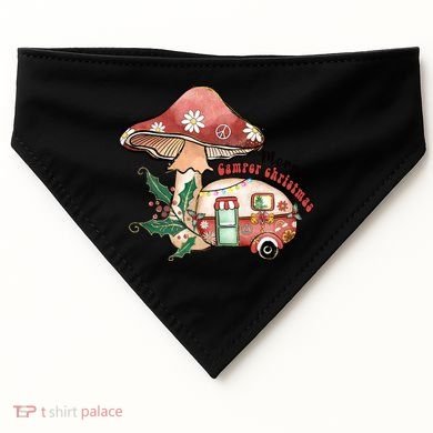 Merry Camper Christmas Gift For Camping Lover USA-Made Doggie Bandana