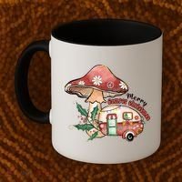 Merry Camper Christmas Gift For Camping Lover Coffee Mug thumb 2