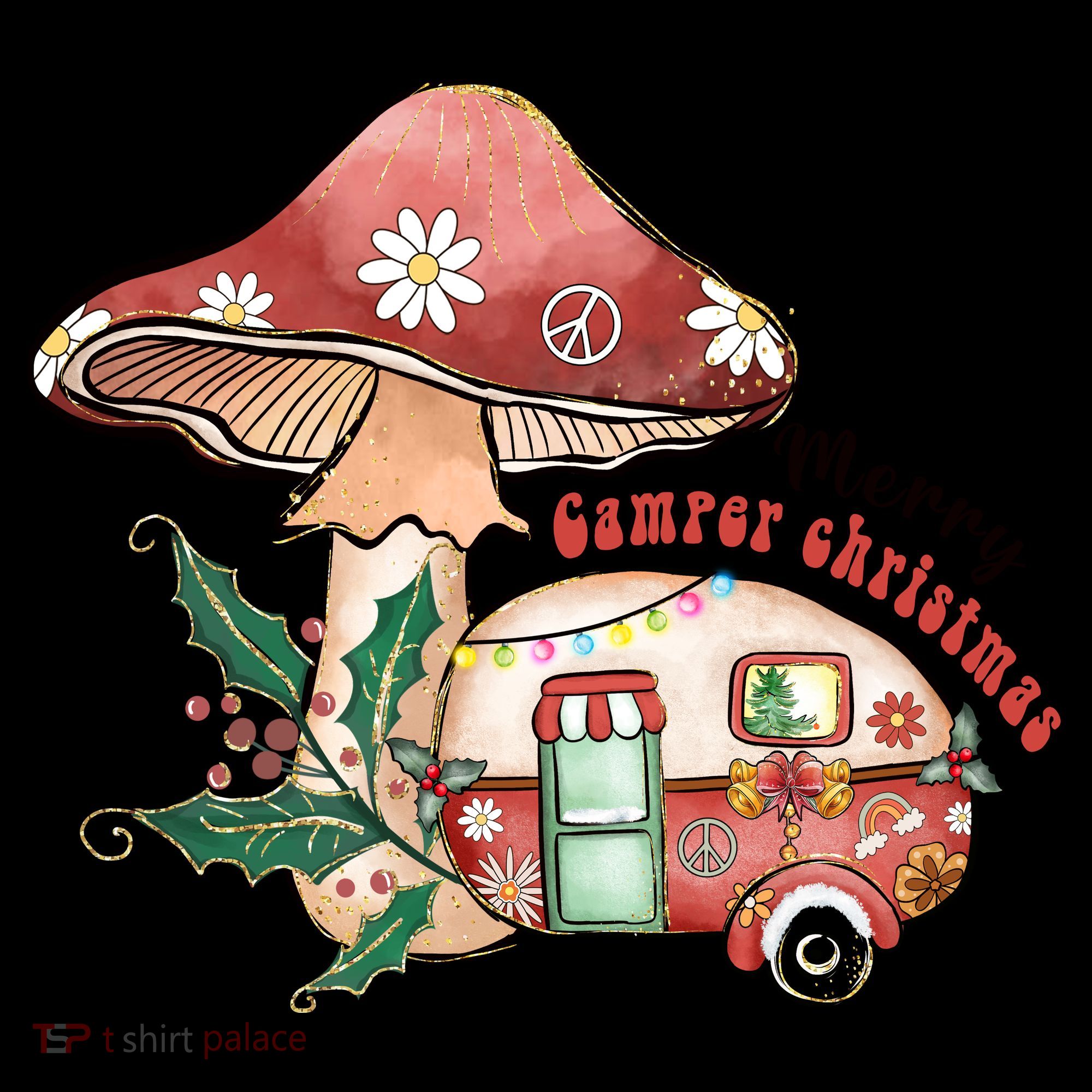 Merry Camper Christmas Gift For Camping Lover Coffee Mug
