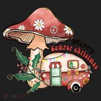 Merry Camper Christmas Gift For Camping Lover Beanie thumb 2