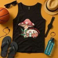 Merry Camper Christmas Gift For Camping Lover Tank Top thumb 4