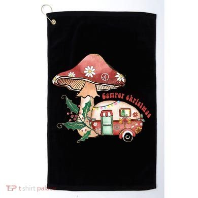Merry Camper Christmas Gift For Camping Lover Golf Towel