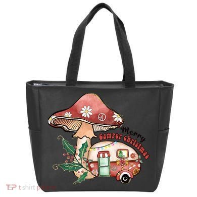 Merry Camper Christmas Gift For Camping Lover Tote Bag
