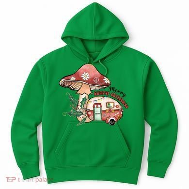 Merry Camper Christmas Gift For Camping Lover Hoodie