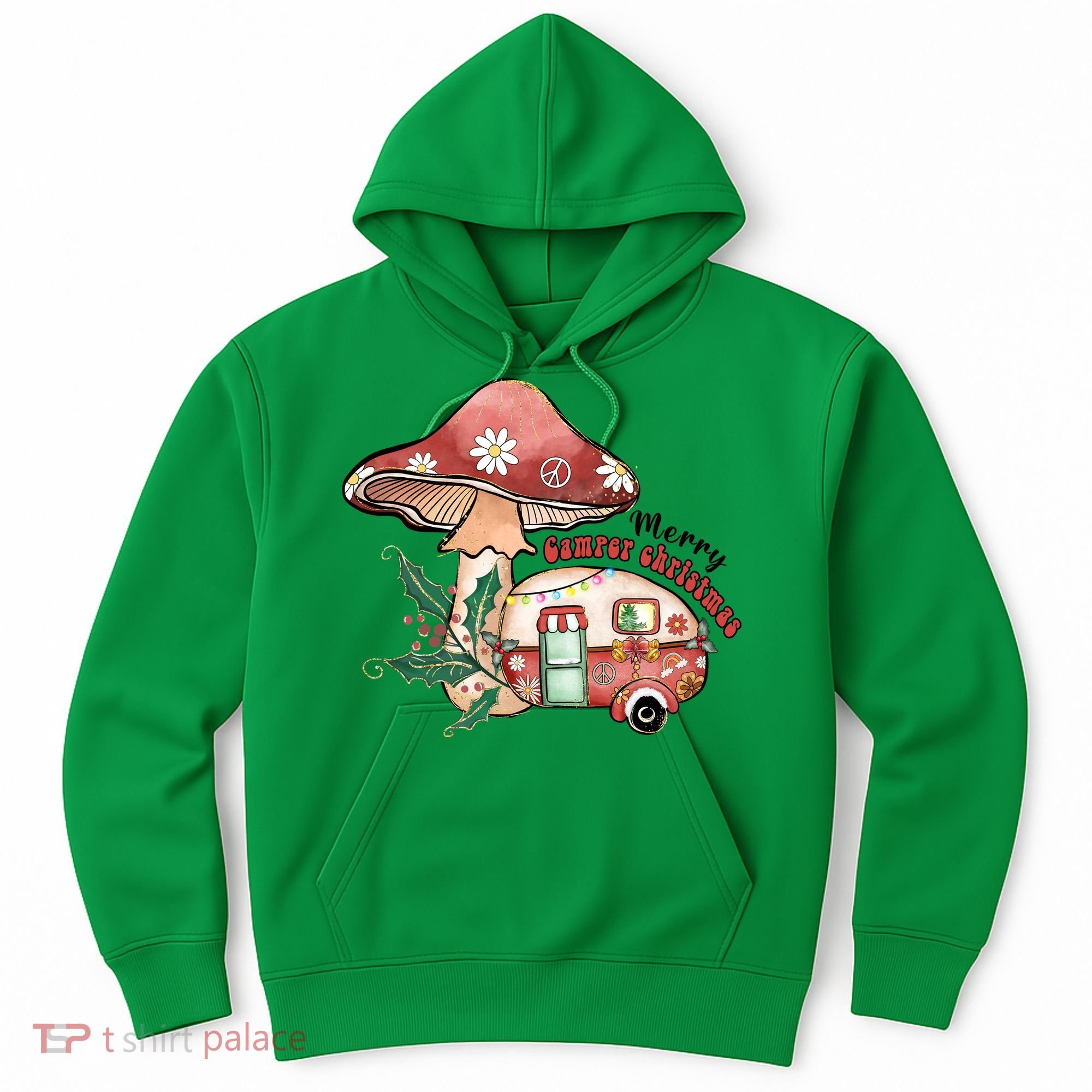 Merry Camper Christmas Gift For Camping Lover Hoodie