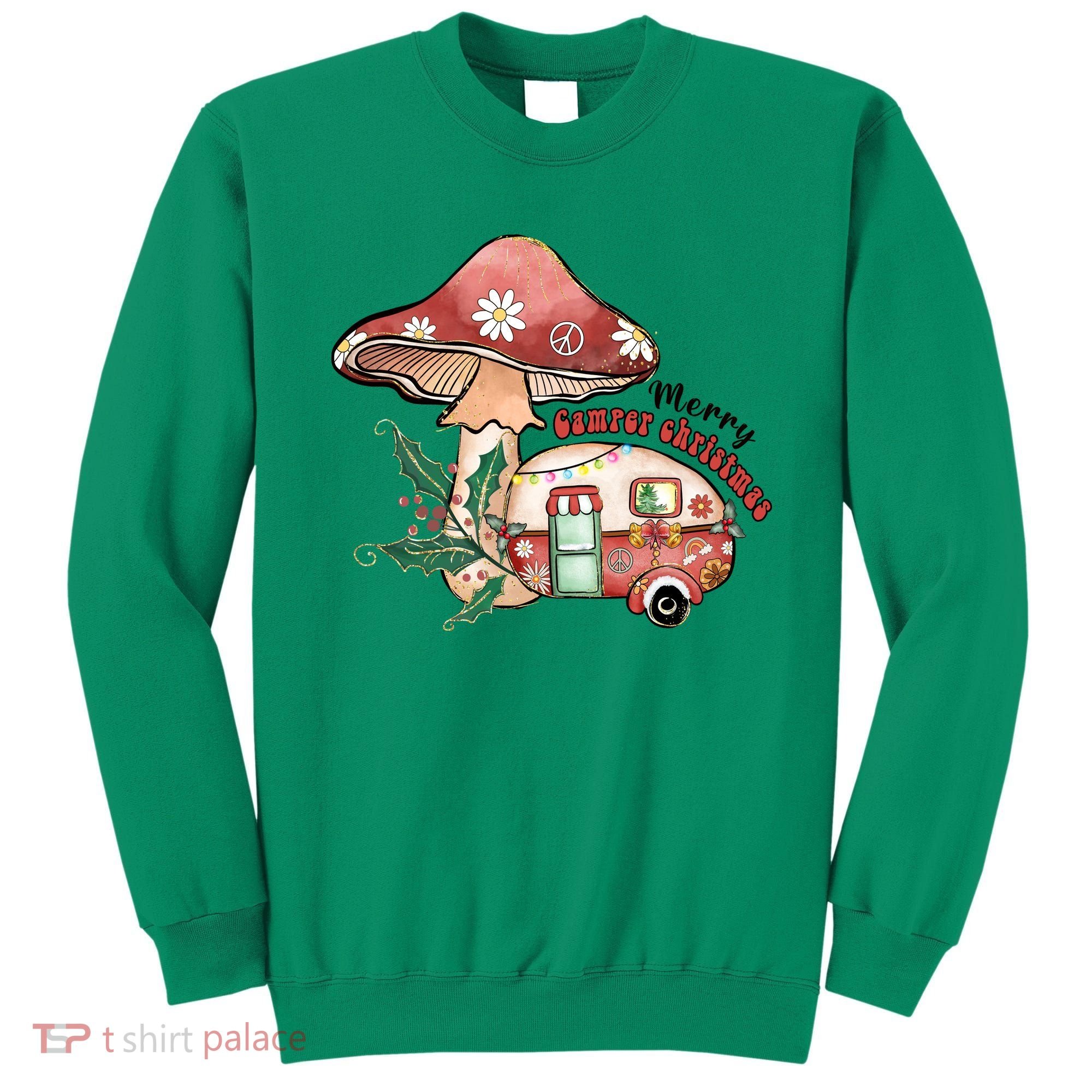 Merry Camper Christmas Gift For Camping Lover Sweatshirt