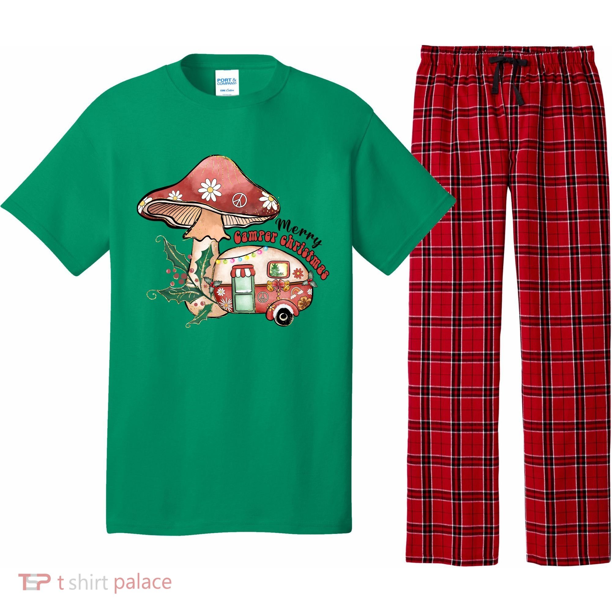 Merry Camper Christmas Gift For Camping Lover Pajama Set