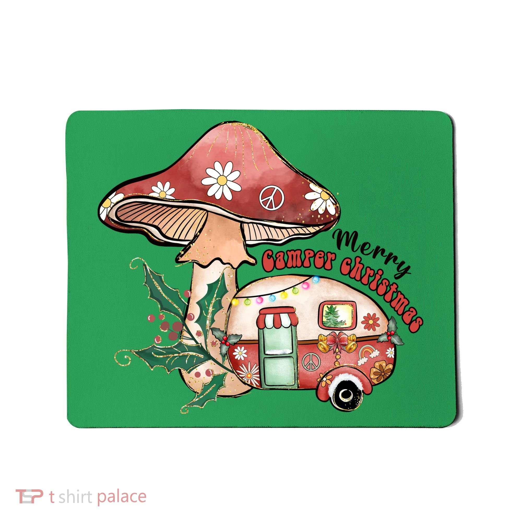 Merry Camper Christmas Gift For Camping Lover Mousepad