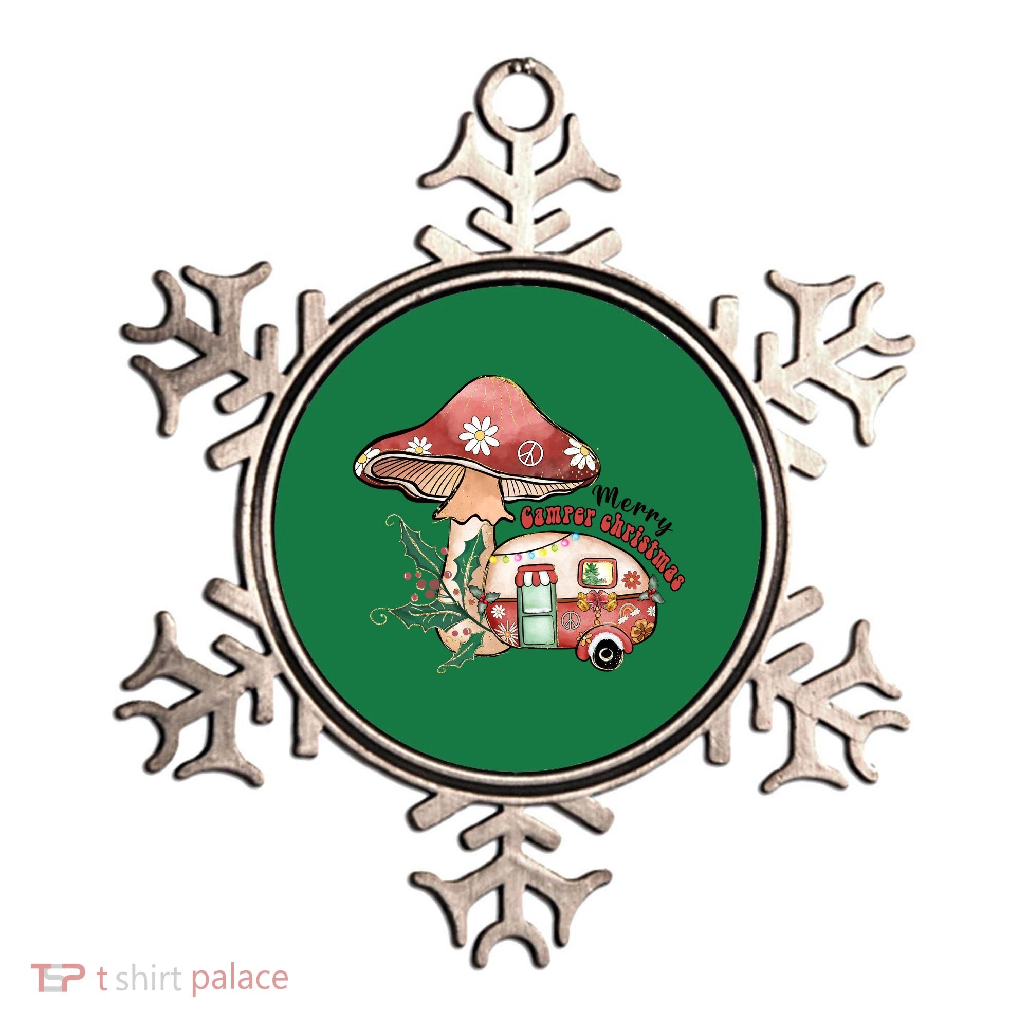 Merry Camper Christmas Gift For Camping Lover Ornament
