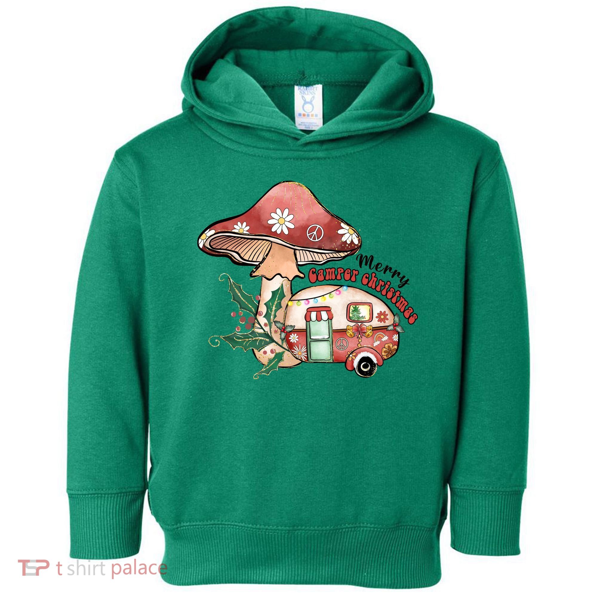 Merry Camper Christmas Gift For Camping Lover Toddler Hoodie
