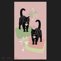 Mid Century Cats Atomic Cat Retro Pin.K 50s 60s Women's Sweatshirt thumb 2