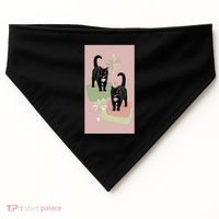 Mid Century Cats Atomic Cat Retro Pin.K 50s 60s USA-Made Doggie Bandana thumb 0