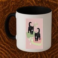 Mid Century Cats Atomic Cat Retro Pin.K 50s 60s Coffee Mug thumb 2