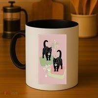 Mid Century Cats Atomic Cat Retro Pin.K 50s 60s Coffee Mug thumb 4