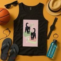 Mid Century Cats Atomic Cat Retro Pin.K 50s 60s Tank Top thumb 4