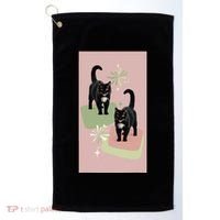 Mid Century Cats Atomic Cat Retro Pin.K 50s 60s Golf Towel thumb 0
