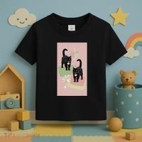 Mid Century Cats Atomic Cat Retro Pin.K 50s 60s Toddler T-Shirt thumb 3