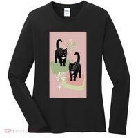 Mid Century Cats Atomic Cat Retro Pin.K 50s 60s Women's Long Sleeve Shirt thumb 0