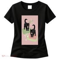 Mid Century Cats Atomic Cat Retro Pin.K 50s 60s Women's T-Shirt thumb 0
