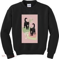 Mid Century Cats Atomic Cat Retro Pin.K 50s 60s Kids Sweatshirt thumb 0