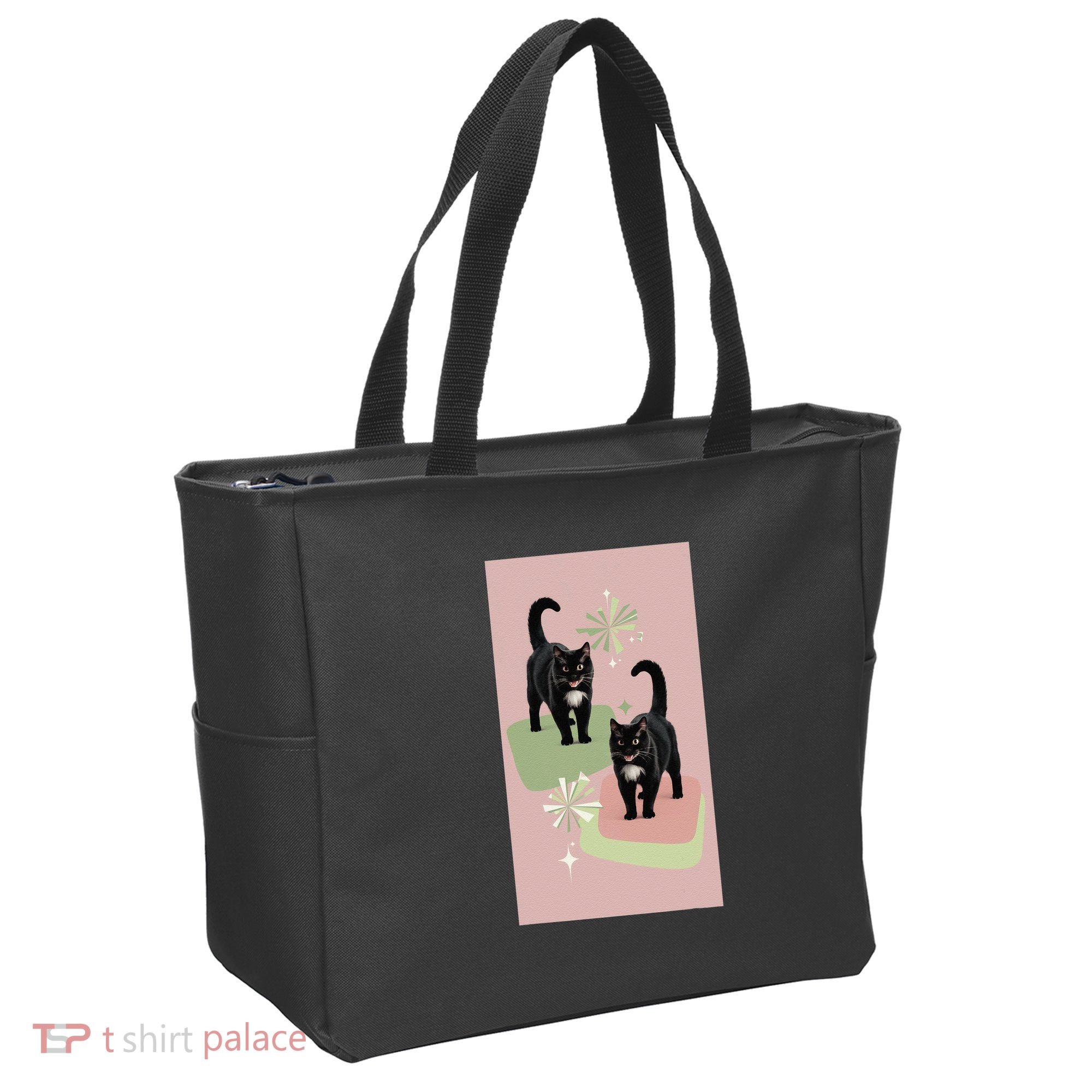 Mid Century Cats Atomic Cat Retro Pin.K 50s 60s Tote Bag