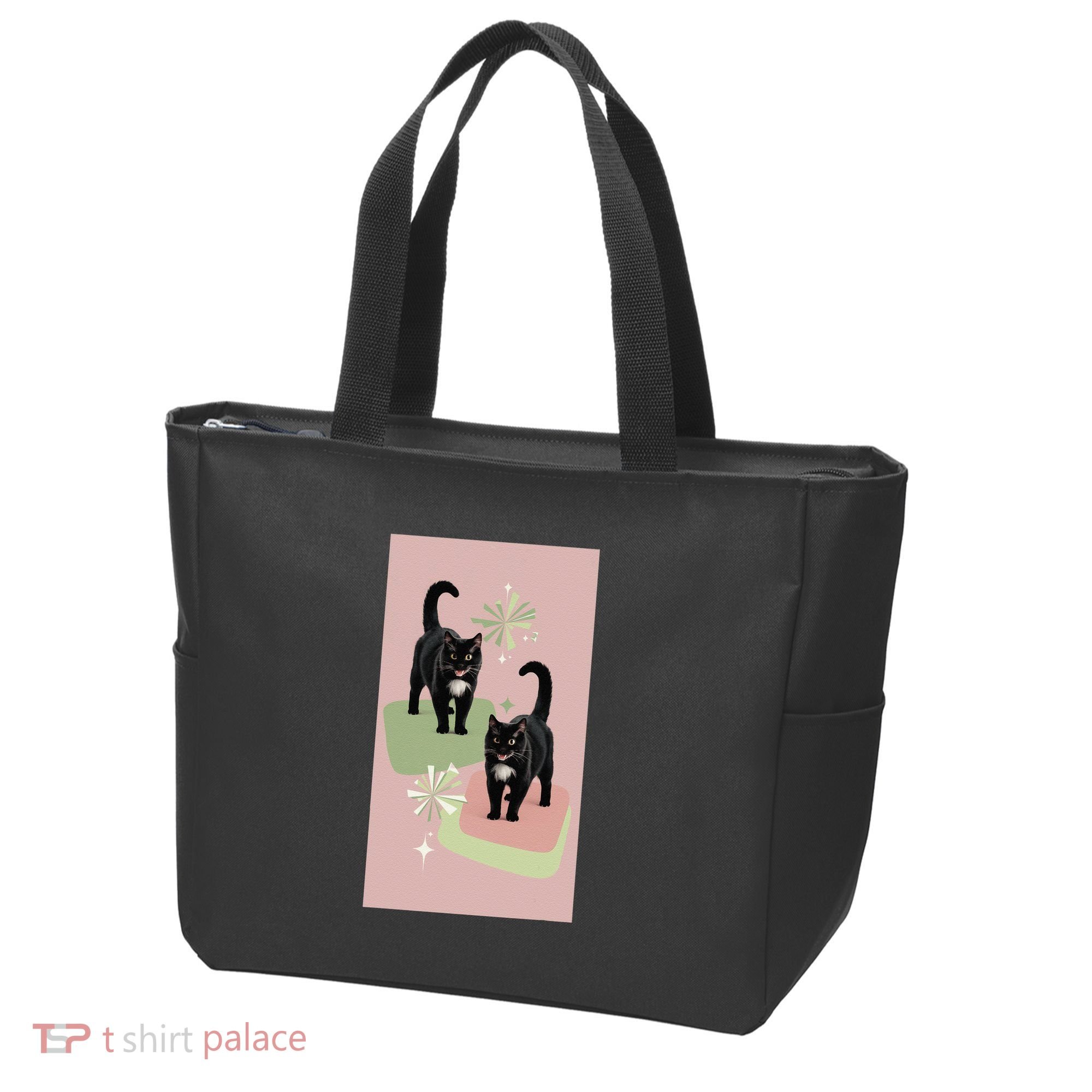 Mid Century Cats Atomic Cat Retro Pin.K 50s 60s Tote Bag
