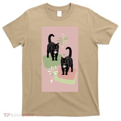 Mid Century Cats Atomic Cat Retro Pin.K 50s 60s T-Shirt