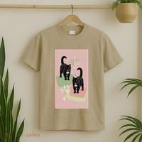 Mid Century Cats Atomic Cat Retro Pin.K 50s 60s T-Shirt thumb 2
