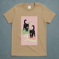 Mid Century Cats Atomic Cat Retro Pin.K 50s 60s T-Shirt thumb 5