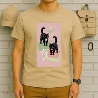 Mid Century Cats Atomic Cat Retro Pin.K 50s 60s T-Shirt thumb 6