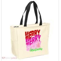 Merry Christmas Cute Holiday Gift Tote Bag thumb 2