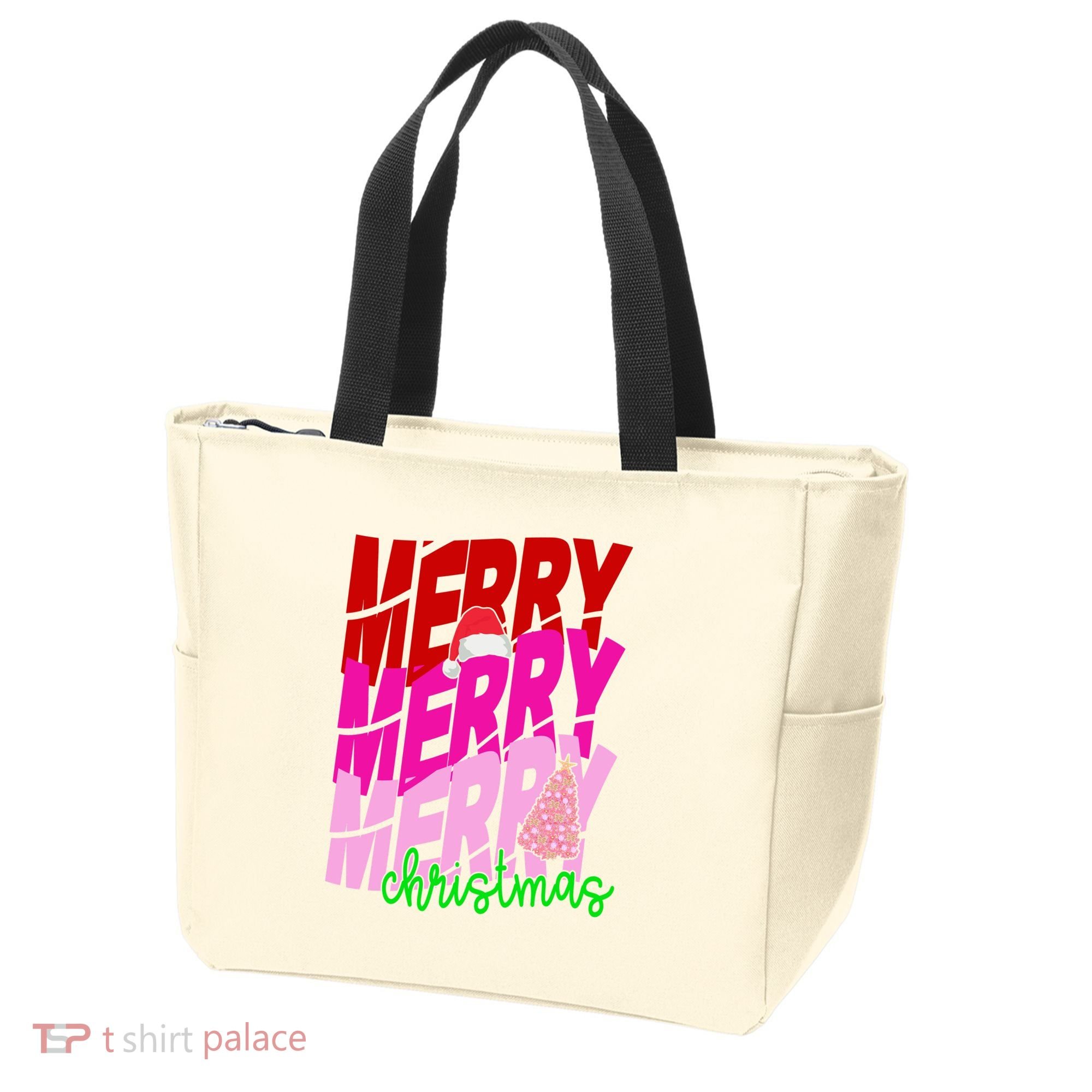 Merry Christmas Cute Holiday Gift Tote Bag