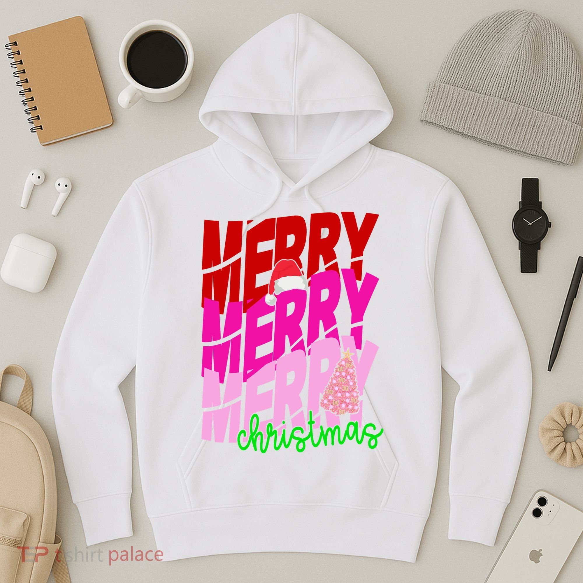Merry Christmas Cute Holiday Gift Hoodie