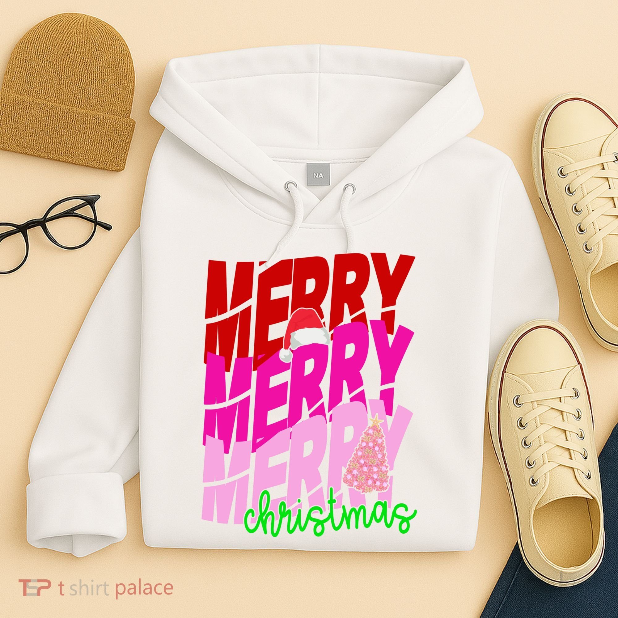 Merry Christmas Cute Holiday Gift Hoodie