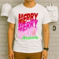 Merry Christmas Cute Holiday Gift T-Shirt thumb 6