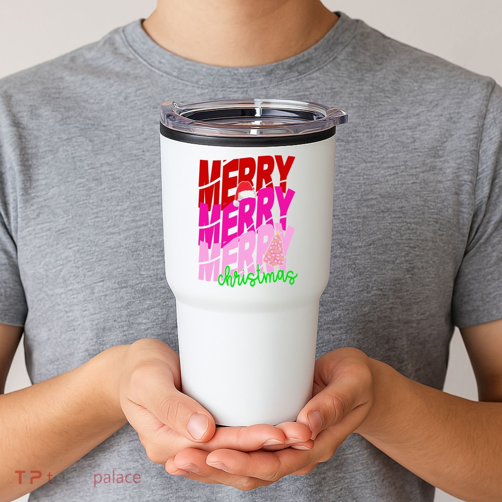 Merry Christmas Cute Holiday Gift Tumbler