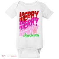 Merry Christmas Cute Holiday Gift Baby Bodysuit thumb 0